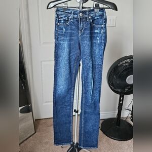 Silver Avery straight leg jeans size 25x34